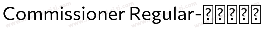 Commissioner Regular字体转换